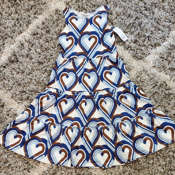 Carter's Other - Carter's Size 5 Cotton Heart Patterned Kids Dress
